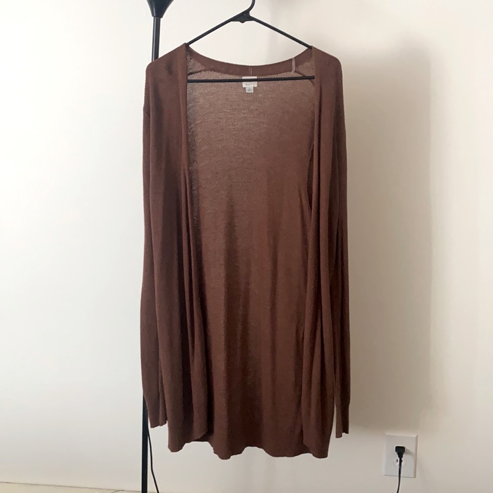 Brand: a new day size: Large Color: Brown. Oversized